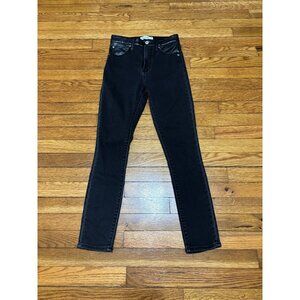 Abercrombie & Fitch Womens Jeans Size 0 Black Super Skinny Ankle High Rise Denim